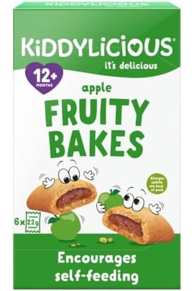 Kiddylicious وجبة خفيفة للأطفال بنكهة التفاح والفواكه خالية من الغلوتين ومنتج...