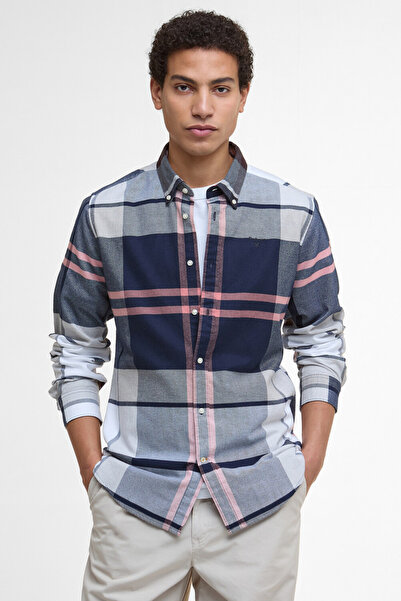 Barbour Iceloch Tailored Tartan Gömlek TN42 Riverstone