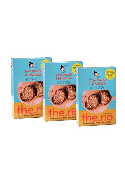 THENO Vegan Glutensiz Tava Ekmeği Toz Karışımı 3'lü Set - Favori 4