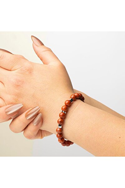 Mitr Jasper Natural Stone Bracelet (8 mm) – Heart of Time
