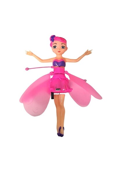 dalimag Păpușă Zână Zburătoare cu Telecomandă Interactivă, Baterie Reîncărcabilă, Dimensiuni 19x6.5cm, Pin