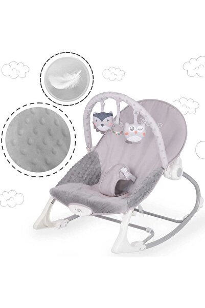 Ricokids Multifunctional rocking chair, metal frame, non-slip feet, toy bar, safety belt...