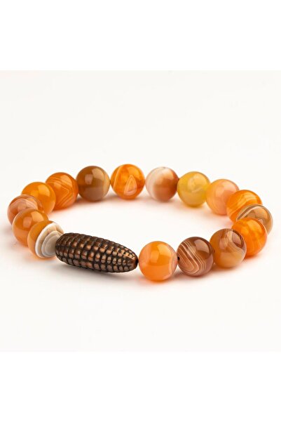 Mitr Karnelyan Agate Natural Stone Bracelet (10 mm) – Creative Spirit