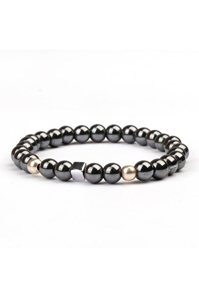 Mitr Hematite Natural Stone Bracelet (6 mm) – Energetic Harmony