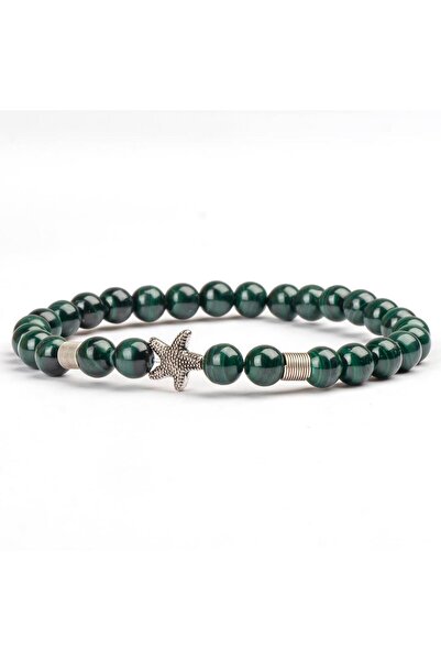 Mitr Malachite Natural Stone Bracelet (6 mm) – Emerald Talisman