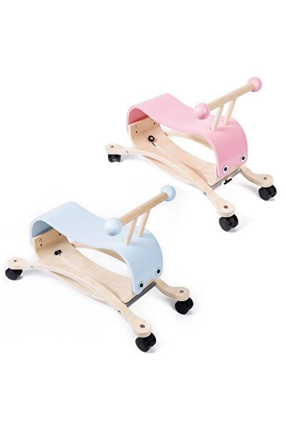 DacEnergy 2 in 1 wooden children's rocking chair, balance bike, with wheels