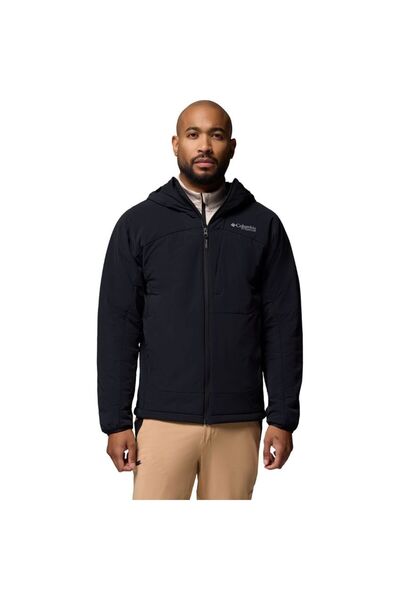 Columbia Columbian Silver Leaf ™   Lite Hooded Jacket Black Men's Outdoor Coat Wo0604-010