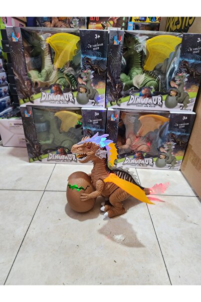 Ailenizin Oyuncakçısı PİLLİ SESLİ IŞIKLI YURUYEN DİNAZOR YUMURTALI