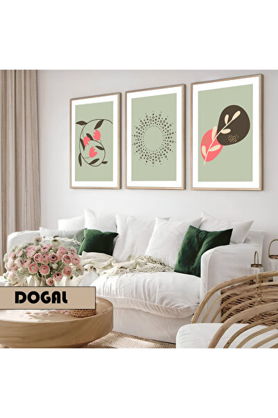Harika bir ev Dečija soba Dnevna soba - Minimalistički Moderni Boemski Roze-Z...