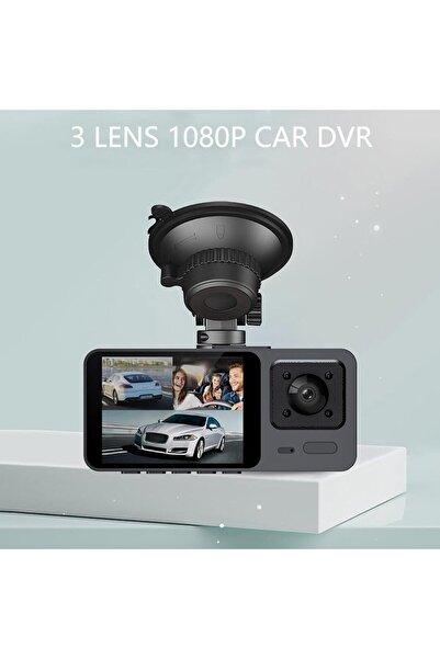 OEM Triple Car Camera, TSS-W10-W, Full HD, 2" LCD Screen, Wi-Fi Connection, G Sensor, Night Vision
