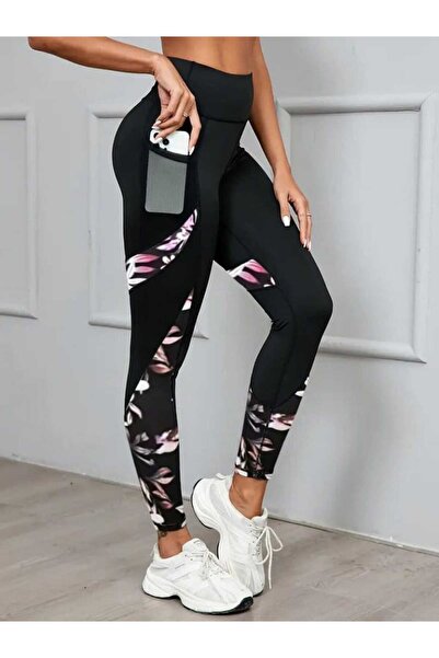 JANES Dámské elastické potápěčské legíny s vysokým pasem a kapsami