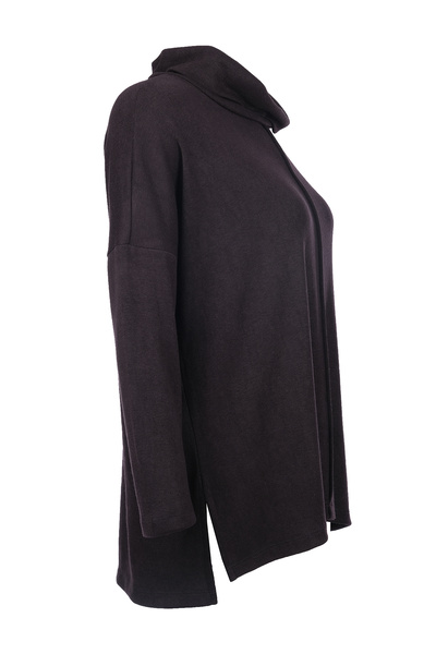 SCL Women's Oversized High Neck Long Sleeve Blouse - Comfortable and Stylish