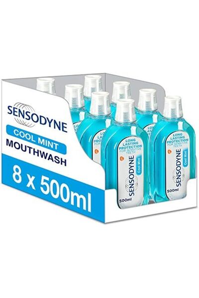 GLAXOSMİTHKLINE غسول الفم سنسوداين للأسنان الحساسة، غسول فم خالٍ من الكحول، ب...