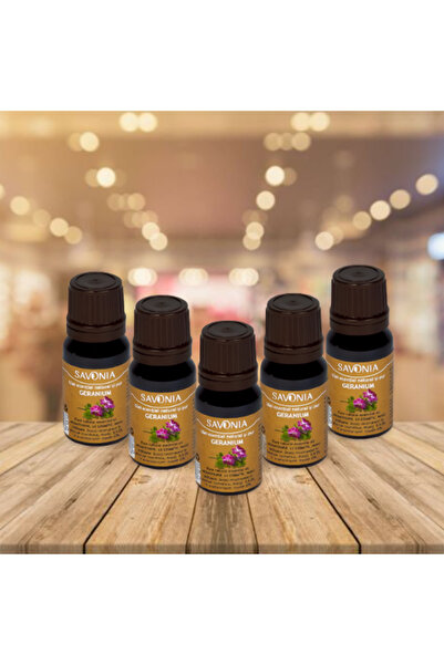 Savonia Set 5 buc - Geranium - Ulei Esential si Pur (uz extern)