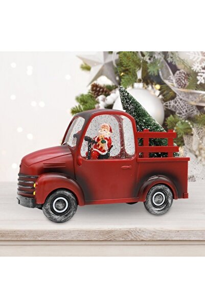 dalip Decorațiune de Crăciun, figurină Moș Crăciun cu brad, funcție muzicală,...