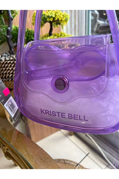 KRISTE BELL Women's Bag with Hand and Shoulder Strap Jole Acrylic 26660 Shiny Lilac