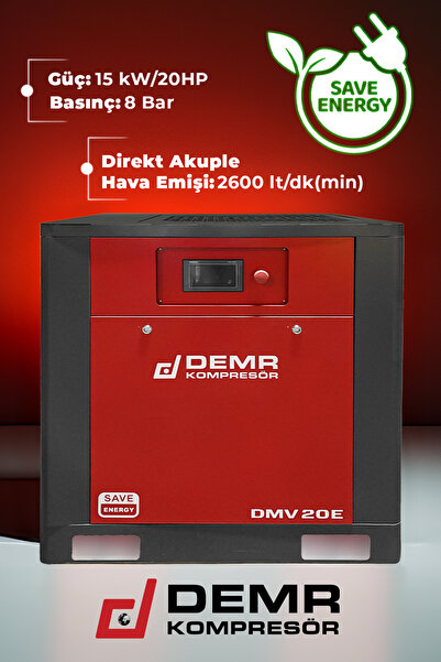 Demr Kompresör İnvertörlü Vidalı Hava Kompresörü 20Hp DMV20E