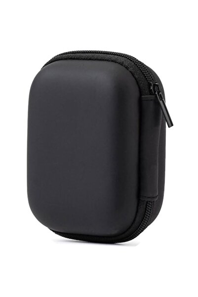 General Store Husă universală pentru căști și accesorii cu fermoar, SA&SO General Store®, 90 x 90 mm, Neagră