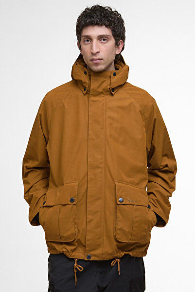 Barbour Re-Engineered Hooded Wading Spey Showerproof Ceket SN52 Bronze Brown