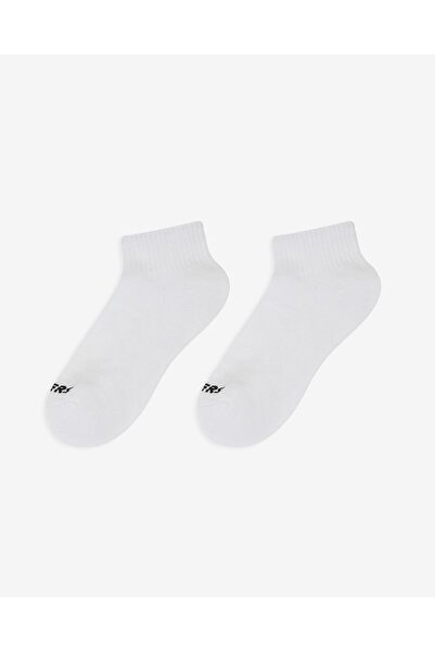 SKECHERS 6'Lı Unisex Yarım Taban Destekli Quarter Crew Çorap Unisex Beyaz Çor...
