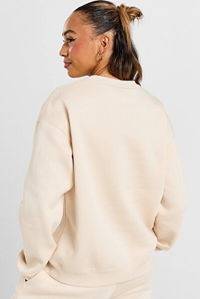 Nike Jordan Brooklyn Fleece Loose Fit Sweatshirt Women's Loose Fit Sweatshirt Beige