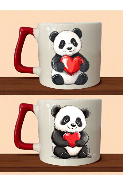 lili hediyelik كوب مطبوع عليه باندا لطيف - هدية للرجال، هدايا عيد ميلاد للأحباء