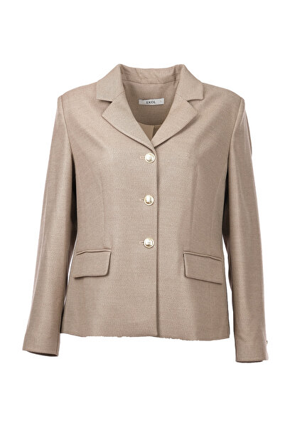 Ekol BB Minimalist Uzun Kol Kadın Ceket - Şık ve Rahat