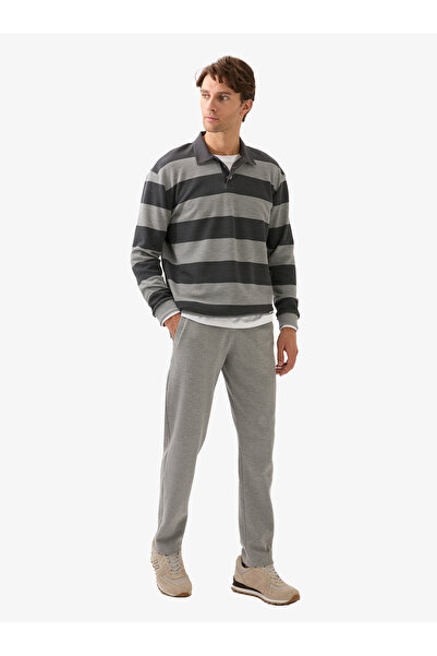 Blackspade Men's Polo Neck Sweatshirt 40834 - Gray