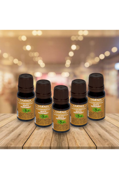 Savonia Set 5 buc - Menta - Ulei Esential si Pur (uz extern)