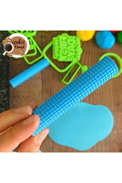 CookieKonsept أداة تشكيل العجين بنمط الوافل | متوافق مع الكوكيز والعجين والطين