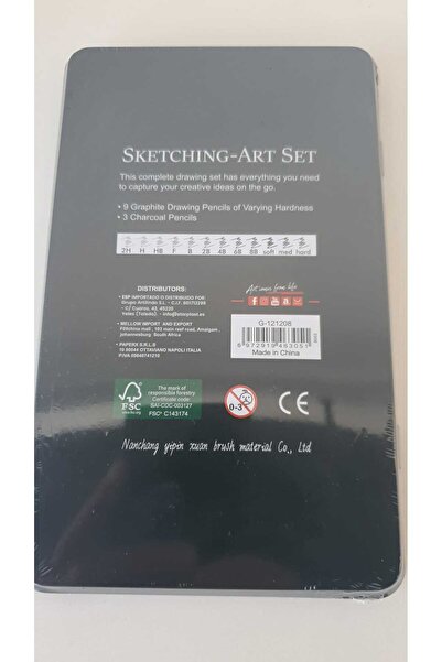 GİORGİONE 12 Li Derecel Pencil Set 2H-8B-S-M-H G-1121208