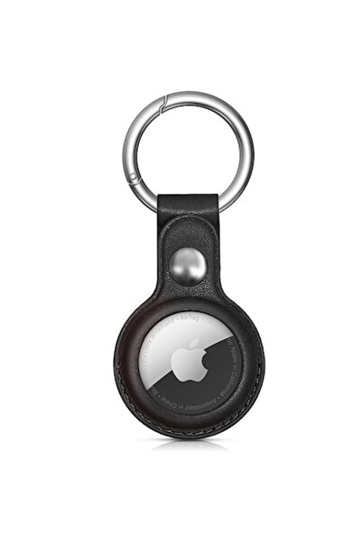 General Store Husa Apple AirTag din Piele Premium SA&SO General Store® pentru Protectie, cu Breloc, Negru