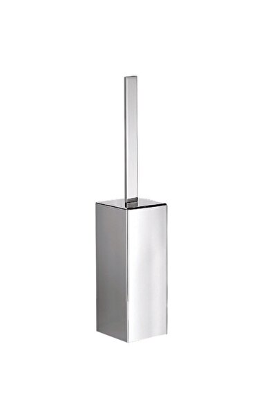 OMG Toilet Brush Holder, Square, Floor Standing - Chrome