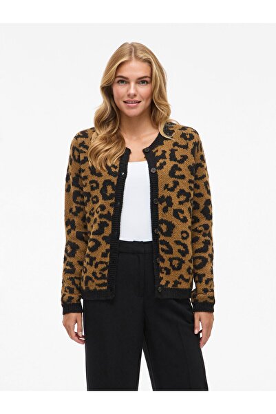 VILA Strickjacke VIRIVER Geknöpfter