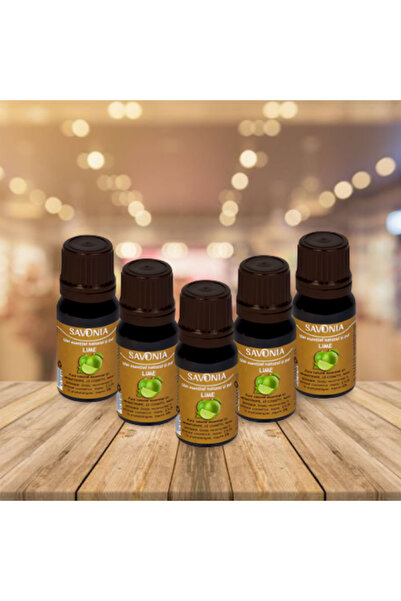 Savonia Set 5 buc - Lime - Ulei Esential si Pur (uz extern)