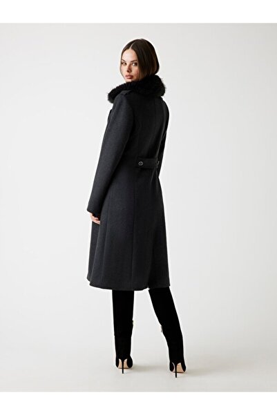 Guess Dámský kabát Karole ze směsi vlny