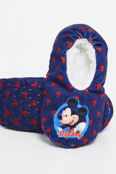 Mickey Mouse Warm house slippers with non-slip soles, blue, Mickey Mouse, Disney