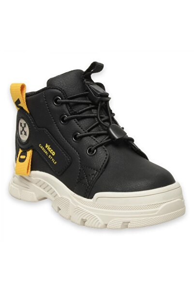 Vicco 946.B24K407 Marcus Bebe Μαύρο-Λευκό Παιδικές Μπότες