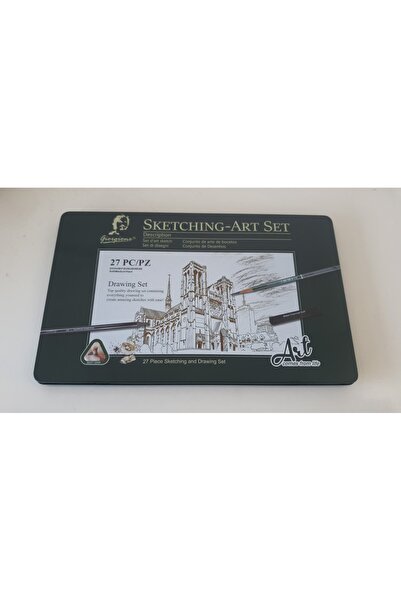 GİORGİONE 27 Piece Drawing Set Metal Box G-272708