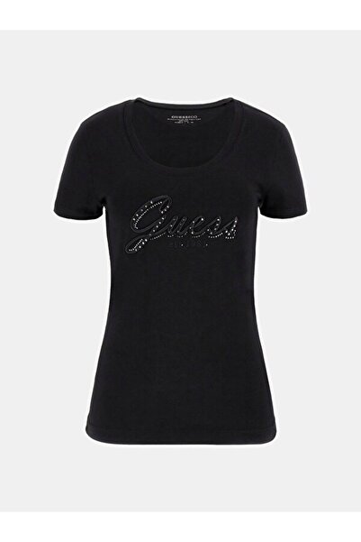 Guess Дамска тениска Embro с тясна кройка