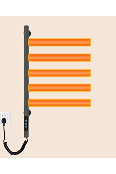 Trendy's Ηλεκτρική κρεμάστρα για πετσέτες TRENDYS, 42 x 66 cm, ψηφιακή, ματ γ...