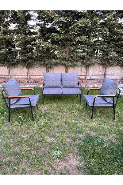 FUNEST SARA BAHÇE,BALKON MOBİLYASI,METAL ÇAY SETİ,CAFE, 2+1+1