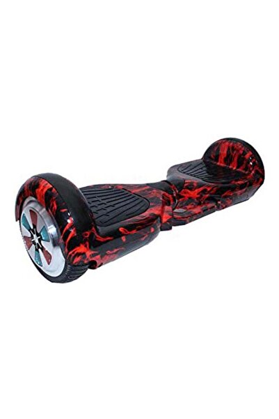 Generic لوح تحليق ذكي من ديسكفري مع طبعة نارية - أسود