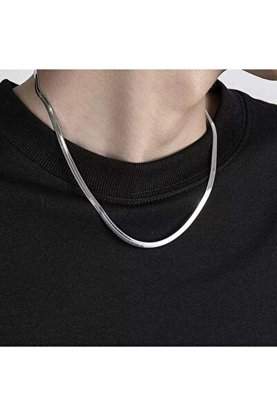 Pursehuit Ανδρικό κολιέ, ασημένιο χρώμα, ανοξείδωτο ατσάλι, επιχρυσωμένο με χ...