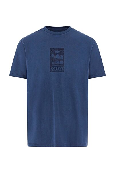 Guess Ανδρικό T-shirt M5YI67KBW41 Μπλε