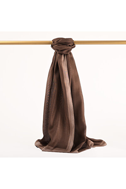 PİRAMİT Çizgili Kehribar Şal