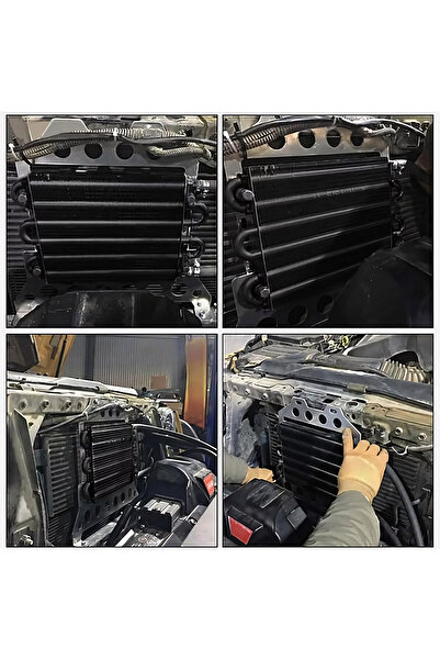 HYDER Radiator de racire ulei transmisie, 8 randuri, aluminiu, universal, 305x254mm, kit montare, furtun