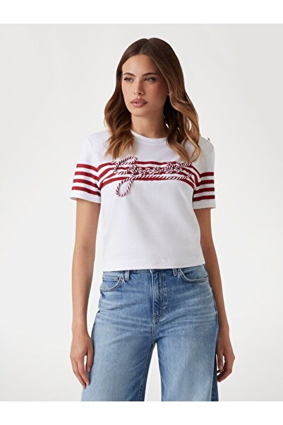 Guess Eva Kadın Boxy Fit T-Shirt