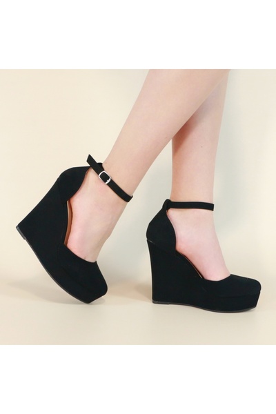 OEM Elegant platform shoes for women, fine velvet texture, versatile model, 130-62
