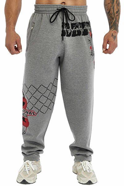 Big Sam Erkek Loose Fit Kışlık Eşofman Altı 3 İplik Spor Pantolon